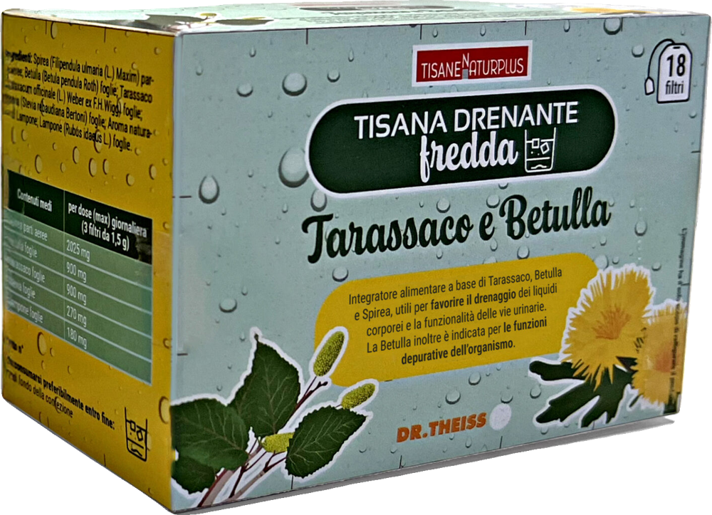 Tisana fredda drenante Tarassaco e Betulla